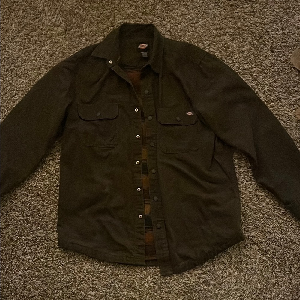 Dickies Brown Lightweight Shirt Jacket